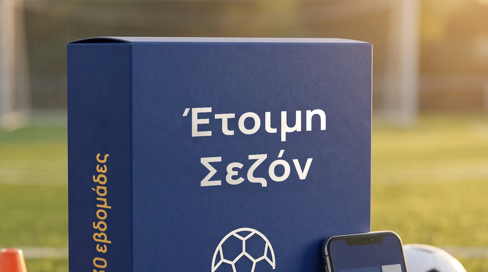 Πλάνο της σεζόν σε τραπέζι δίπλα στο γήπεδο